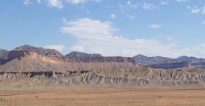 Utah's Book Cliffs, so called because the sandstone capping the south-facing buttes looked, to the first cartographers, like shelves of books.