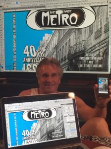The Idiot wrote three articles and co-edited 47 others for "The Paris Metro 40th Anniversary Issue: The Book About Paris Yesterday" which will be published on September 15. (Photo: Aaron Patterson)