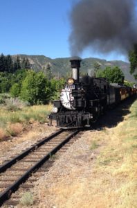 He did some trainspotting between Durango and Silverton.