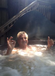 After a hike of any length along the Pacific Ocean or through the redwoods in Humboldt County, The Idiot traditionally (well, since 1983 anyway) retreats for a few hours to recuperate at the Finnish Country Sauna and Tubs in hippieish Arcata, CA. (Photo: Liz Chapin)