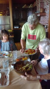 The Idiot serves good healthy food to himself and guests, including his 96-year-old mother. (Photo: Liz Chapin)