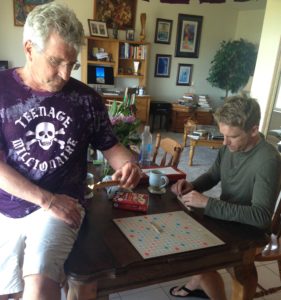 The Idiot is a fanatic player of real-time and online Scrabble. (Photo: Liz Chapin)