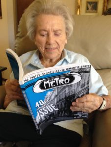 The Idiot's mother reads one of her son's three anecdotes in a book he co-edited entitled "The Paris Metro 40th Anniversary Issue: The Book About Paris Yesterday." This vignette was entitled How I Lost My Day Job, My Virginity And My First Fortune At The Paris Metro.