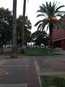 The Ugly: Library Park in downtown Redding, CA, has become a magnet for the homeless.