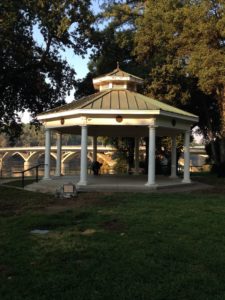 A gazebo that negatively called attention to Redding when it was part of the script on Showtime's Ray Donovan. FBI Agent: "Let's talk about witness protection. I got a line on a place in Redding and a job at Safeway there." Jon Voight character: "Fucking Redding?" FBI Agent: "They revitalized the downtown. They've put in a gazebo." Voight character: "Oh, Fffff...k."