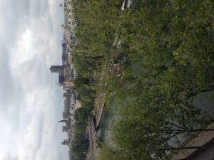The Idiot's apartment on quasi de Bourbon provides views of the Louvre and Beaubourg Mueums on the Right Bank of the Seine and the Pantheon on the Rive Gauche..