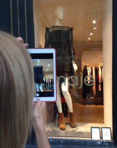 The Idiot doesn't ask "How much is that dress in the window?'" Instead, he takes detailed photographs of intriguing and trendy dress designs and sends the shots to his tailor in Singapour.