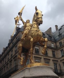 ...Joan of Arc on the rue de Rivoli.