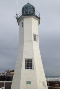 The historic octagonal Scituate (MA) Lighthouse was first lit in 1811, when it became the 11th lighthouse in the United States. The current lighthouse keep is a history teacher at nearby Marshfield High School.