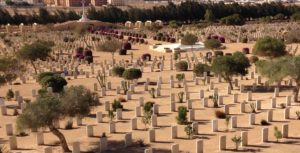 Best: The respectful graves and monuments honoring the thousand killed in World War II battle in El Alamein, Egypt.