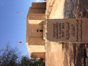 The German war graves and memorial are on the Mediterranean seaside west of El Alamein.
