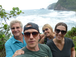 The Idiot and team hiking on the North Kohala coast on Hawaii's Big Island.